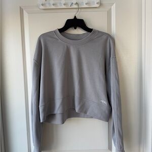 AYBL Women's Light Gray Cropped Sweatshirt
